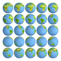 Fototapeta premium Planet Earth. Globe. World map