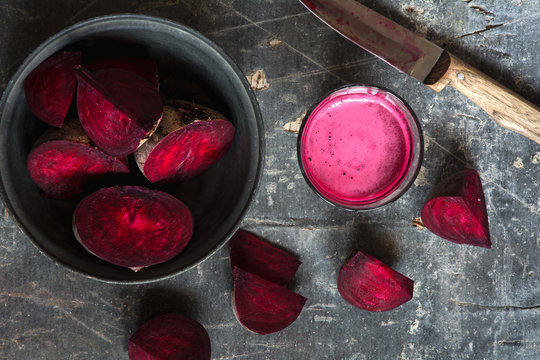 Drinks: fresh beet juice