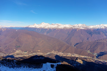 top view of a valley