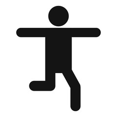 Stick figure stickman icon pictogram vector simple