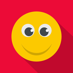 Fototapeta premium Smile icon vector flat