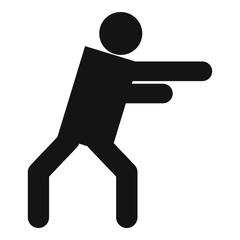 Stick figure stickman icon pictogram vector simple