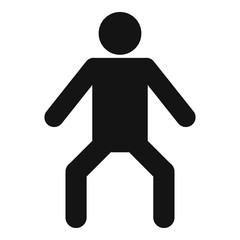 Stick figure stickman icon pictogram vector simple