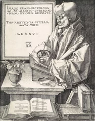 Rolgordijnen Portrait of Erasmus from Rotterdam © caifas