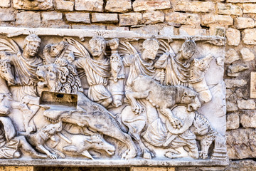 The Roman bas-relief
