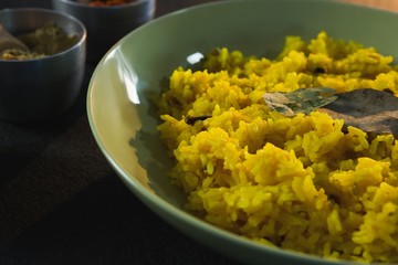 Delicious food in a plate