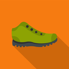 Hiking boots icon vector flat