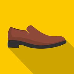 Men shoe icon vector flat