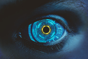 Biometrics, innovation and access concept