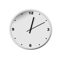 Classic wall clock white color