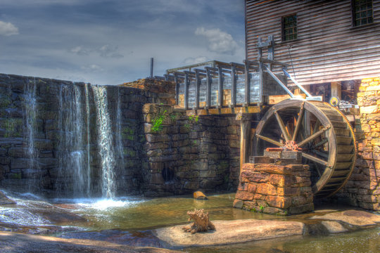 Waterfall and Mill