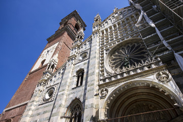 The Duomo di Monza, Italy. The only duomo that is not a cathedral, as Monza has always been part of the Diocese of Milan, but is in the charge of an archpriest