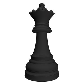 isolated chess piece 3d illustration