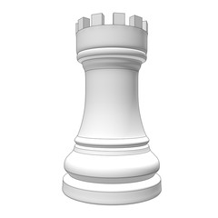 isolated chess piece 3d illustration