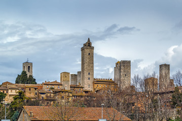 Fototapeta na wymiar view of San Gimignano, Italy
