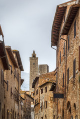 Street in San Gimignano, Italy