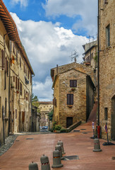Fototapeta na wymiar Street in San Gimignano, Italy