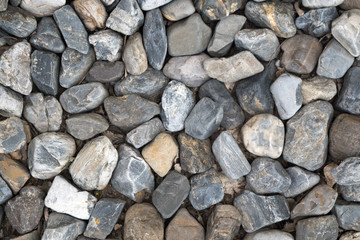 Abstract pebble gravel stone at the beach use for background ready for add text or graphic