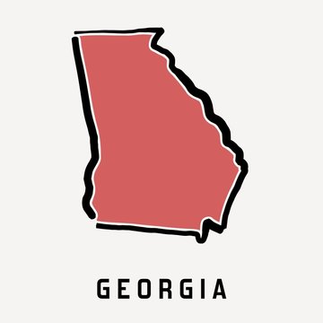 Georgia map outline