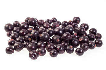 Black currant,frozen. Macro,frozen organic Black currant,a handful of sweet,luscious frozen Black currant isolated on white background,Abstract background from Black currant,quick-frozen blackberry