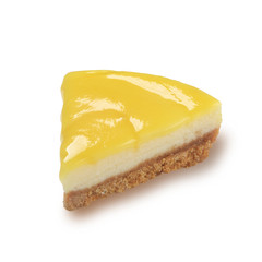 Lemon cheesecake slice