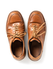 old leather shoes