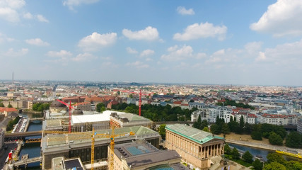 Aerial view of Berlin skyline, Germany