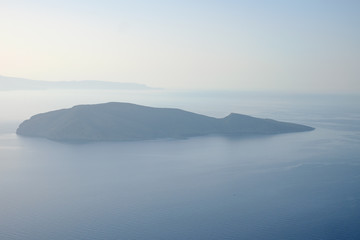 Fototapeta na wymiar Lovely view of the sea, the mountains. Mirabello Bay in Greece