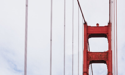 Golden gate Bridge pillar detail