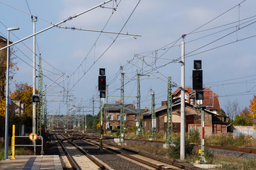 Fototapeta premium Railroad. Railway tracks