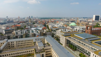 Aerial view of Berlin skyline, Germany
