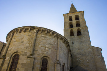 Fototapeta na wymiar The Abbey of Saint-Papoul, a former roman catholic cathedral in Southern France