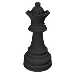 isolated chess piece 3d illustration