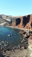 Santorini, red beach