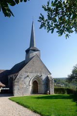 Fototapeta na wymiar Little church in central France