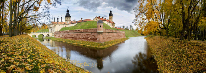 Nesvizh castle panorama