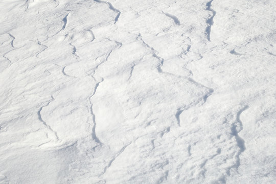 Schneeverwehungen im Winter