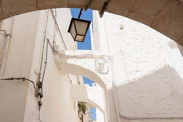 Architectural details of the historic center of Cisternino