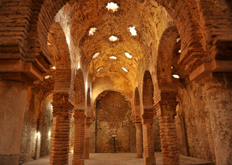 Arab baths in Ronda, Spain