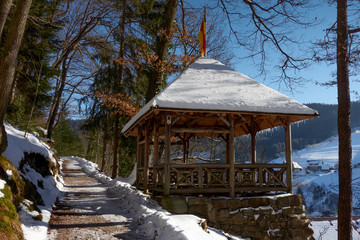 Wanderhütte im Winter
