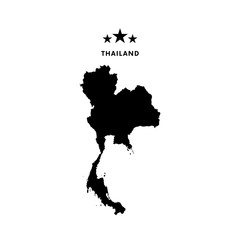 Thailand map. Vector illustration.