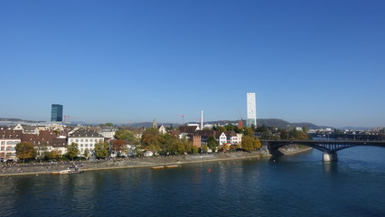 Obraz premium Basel -- Blick über den Rhein 