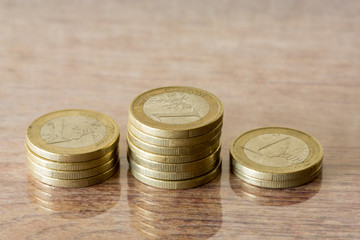 Several official currencies of the European Economic Union