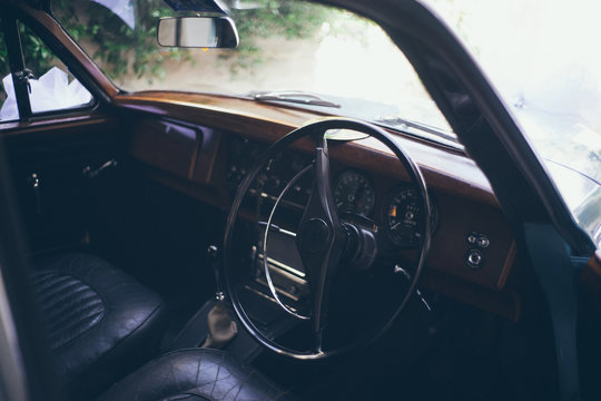 Detail of vintage car