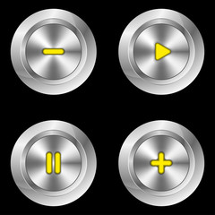 Set of buttons for game, website or app. Vector illustration EPS10