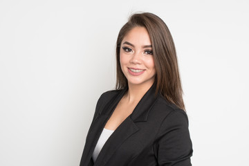 Obraz premium Businesswoman on White Background