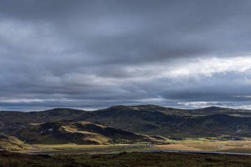 Reykjadalur and surrounding hills