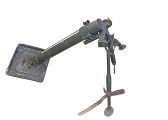 German mortar of WWII on white