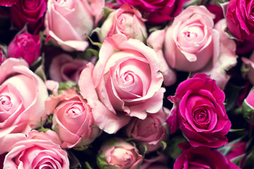 Obraz na płótnie Canvas bouquet of beautiful roses