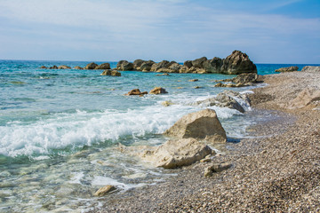 Beach in Lefkada, Greece